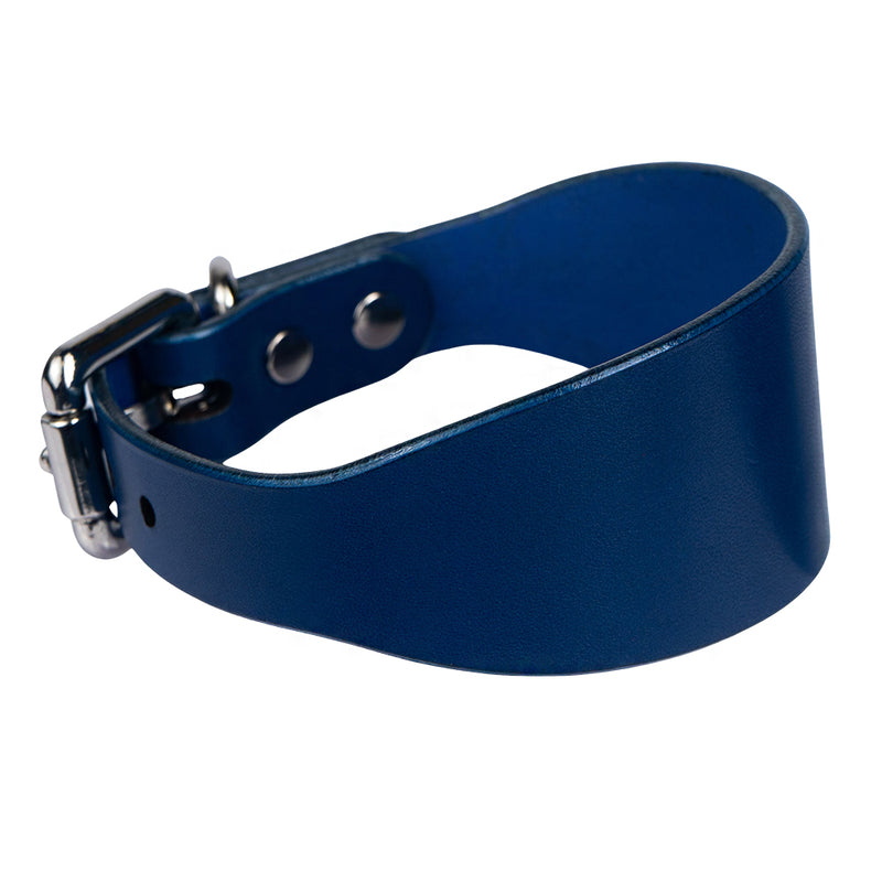 Lurcher Leather Сollar Blue