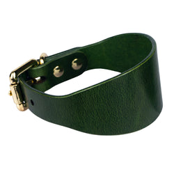 Lurcher Leather Сollar Green