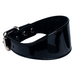 Lurcher Leather Сollar soft Black Patent