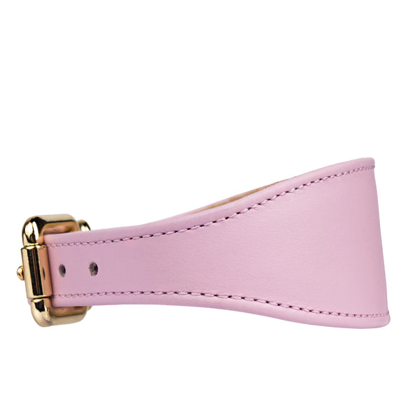 Lurcher Leather Сollar soft Pink side view