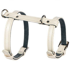Beige Leather Dog Harness