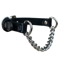 Black collar with chain