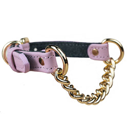 Pink collar with chain