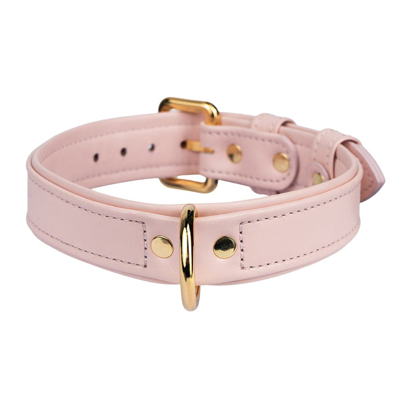 Leather Lotus Dog Collar