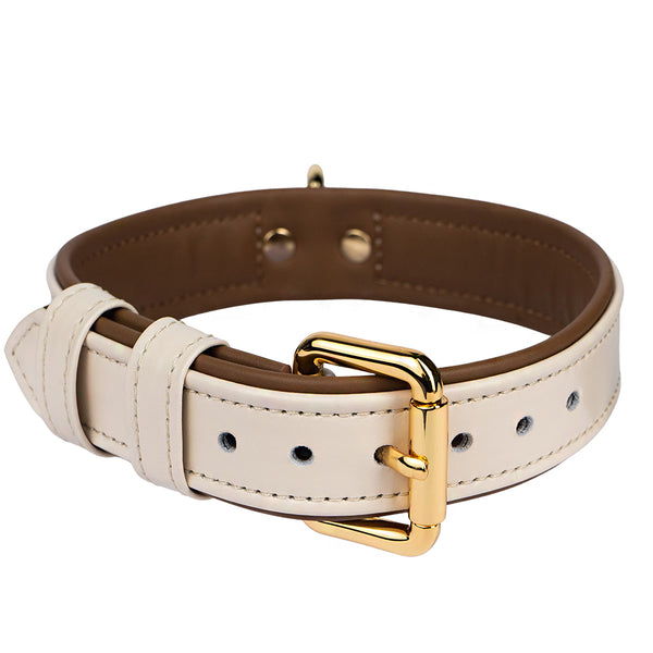 Beige-Caramel Pet Collar