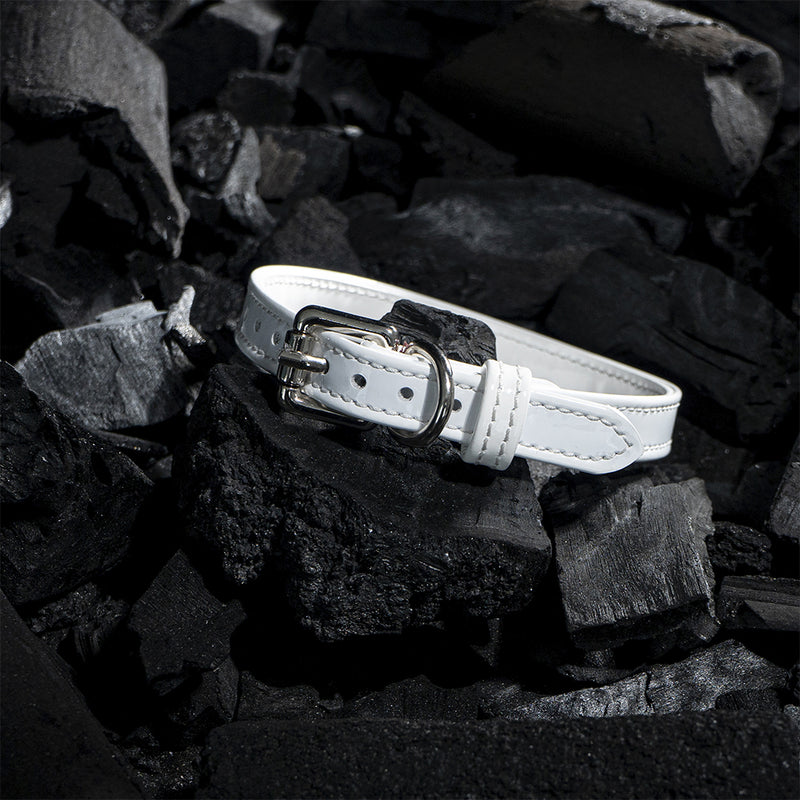 White Patent Collar on Сoals Another Side